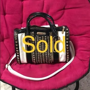 Black/White Nicole Lee Handbag